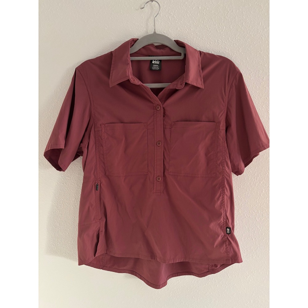 REI Women's Short Sleeve Button-Down Shirt - Dusty Rose